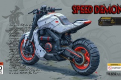  Screenpainting-Poster-Motorcycles-Speed-Demon